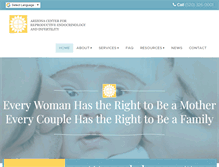 Tablet Screenshot of fertilityclinicarizona.com